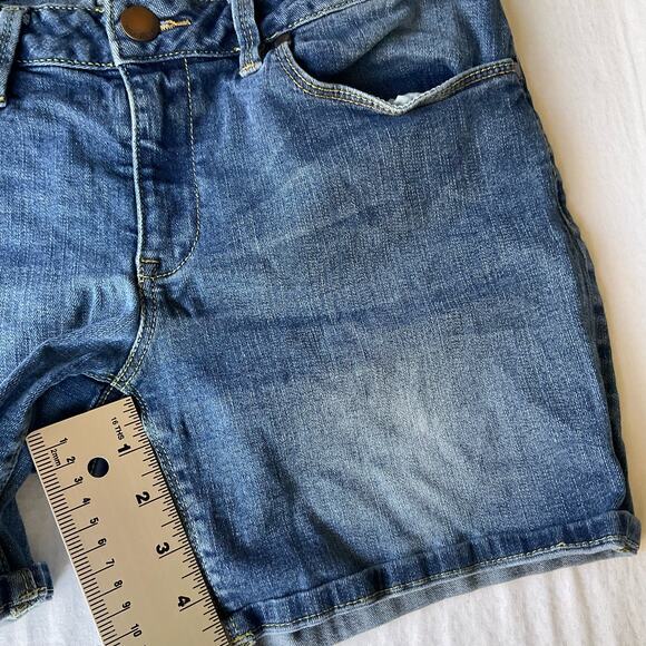MAX Jeans Women’s Waxed Jeans Denim Shorts size 6, Blue - Picture 6 of 10